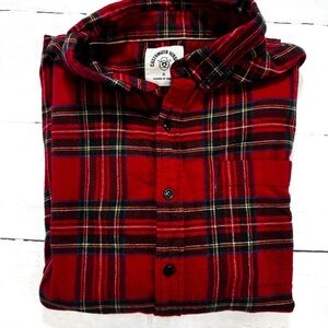 Red Plaid Men's Shirt